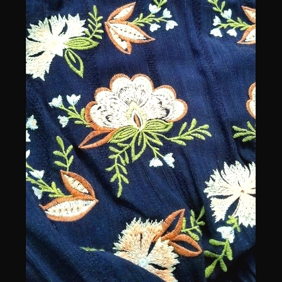 Navy Cold Shoulder Dress | SZ•XXL - Picture 5 of 9